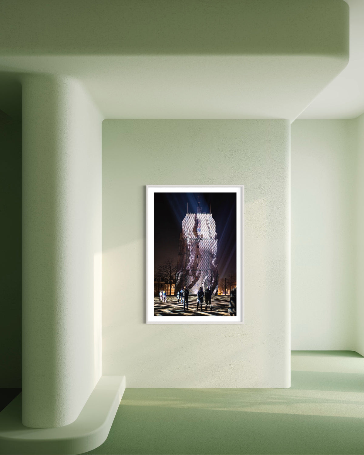 Leeuwarden Luna Light Festival 2022 - Oldehove TIME DRIFTS (signed + Frame)