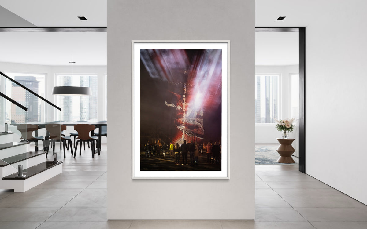 Leeuwarden Luna Light Festival 2022 - Oldehove TIME DRIFTS (signed + Frame)