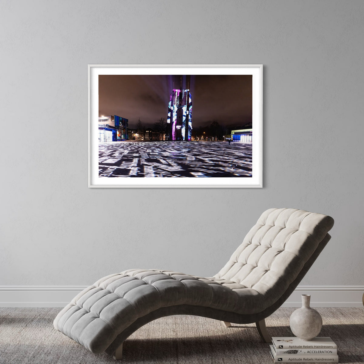 Leeuwarden Luna Light Festival 2022 - Oldehove TIME DRIFTS (signed + Frame)