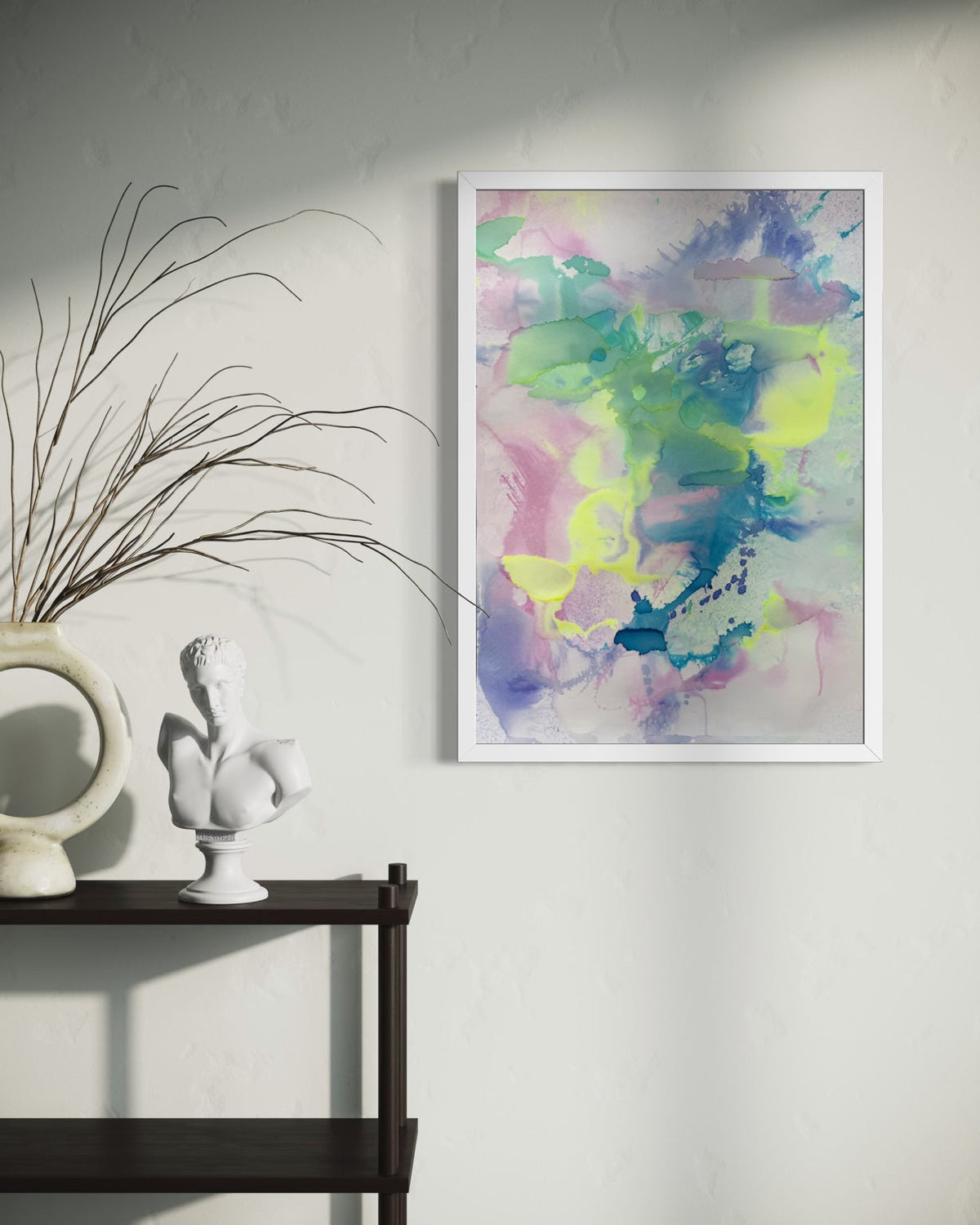 Painting on Paper #673 in interior setting