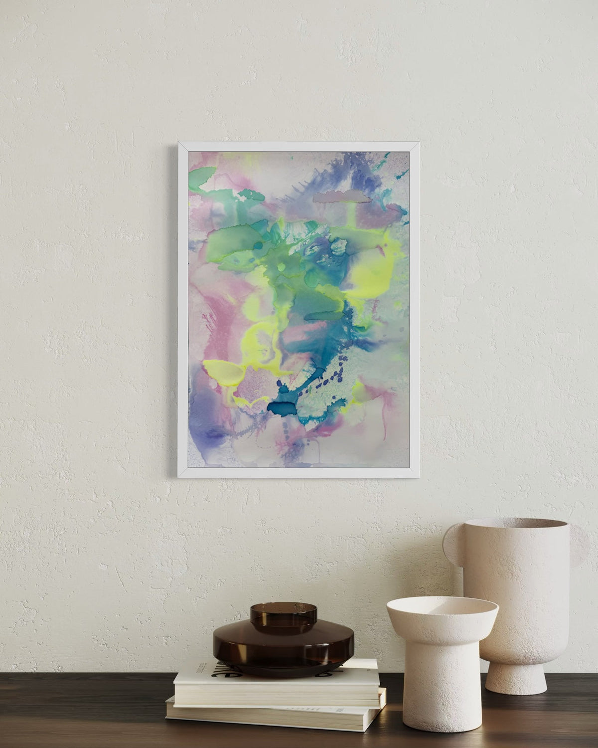 Painting on Paper #673 in interior setting