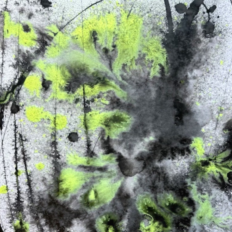 Close detail of Painting on Paper #672