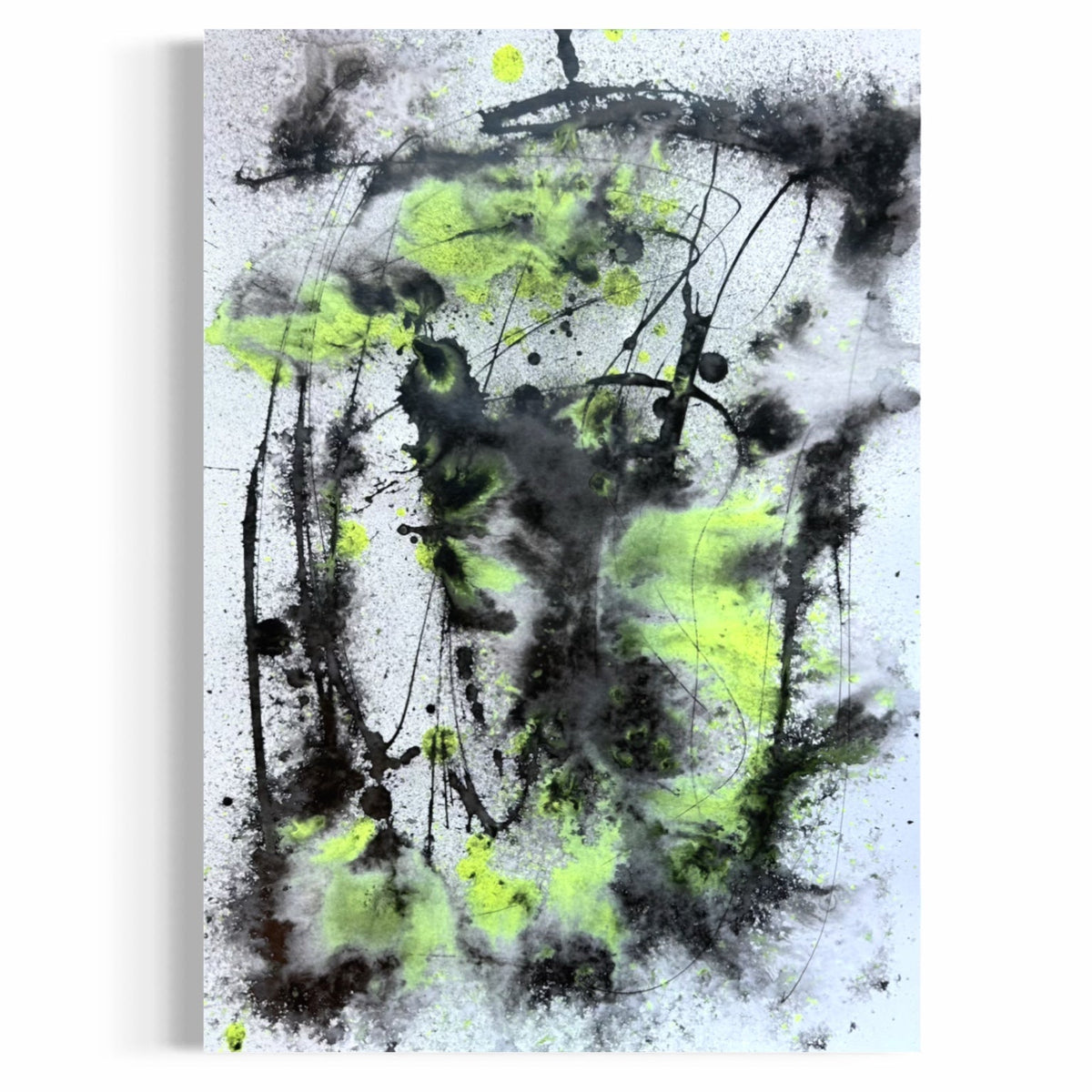 Philipp Geist – Painting on Paper #671, 2025, ink and acrylic on paper, 60 × 42 cm
