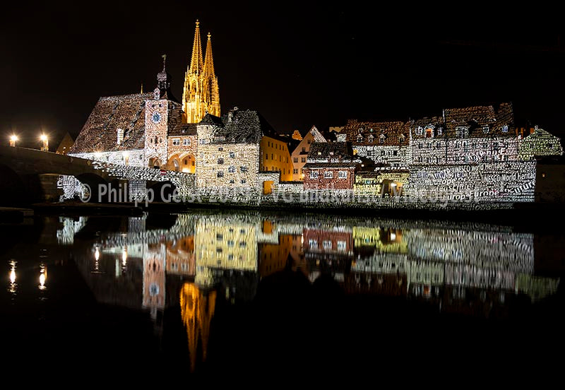 Regensburg Steinerne Brücke 2018 (signed + Frame)