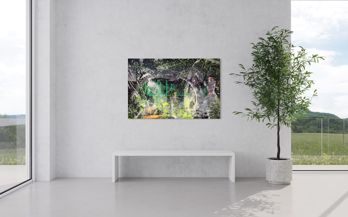 Overpainting on Canvas 2022 // rome „luce luna“ La Festa di Roma Isola Tiberina/ (Insula Tiberina) 2019 video installation