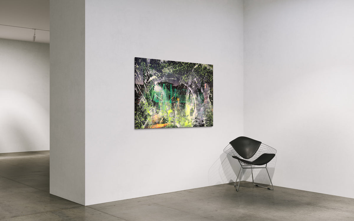Overpainting on Canvas 2022 // rome „luce luna“ La Festa di Roma Isola Tiberina/ (Insula Tiberina) 2019 video installation