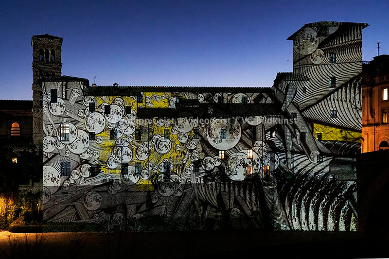 Rom/ Rome ISOLA TIBERINA "LUCE LUNA"  2019  (signed + Frame)