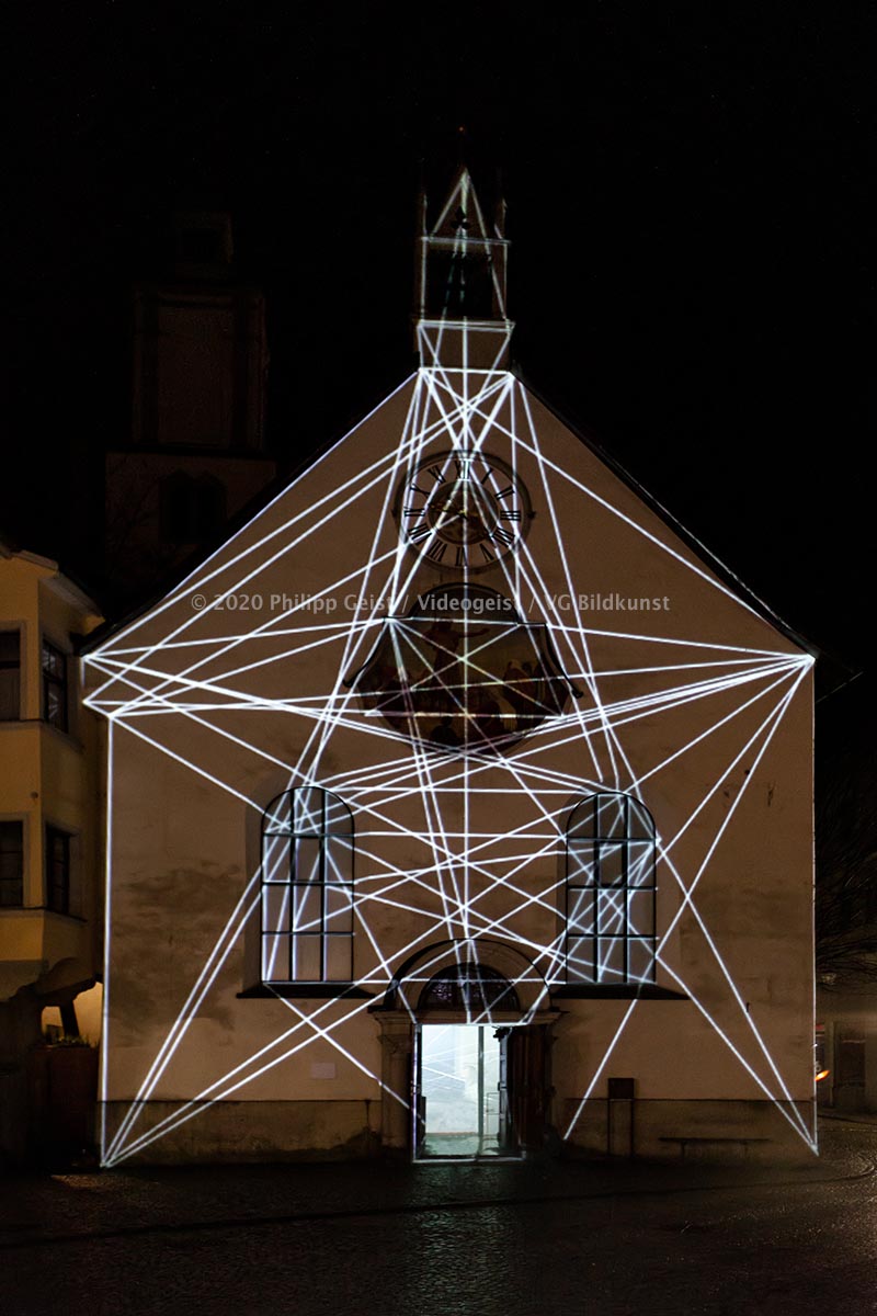 Feldkirch Johanniterkirche "Lighting up Times" 2013  (signed + Frame)