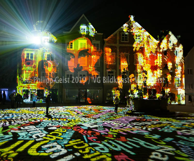 Weilheim 2. Lichtkunst-Festival „Weilheim Fades“ 2018 (signed + Frame)