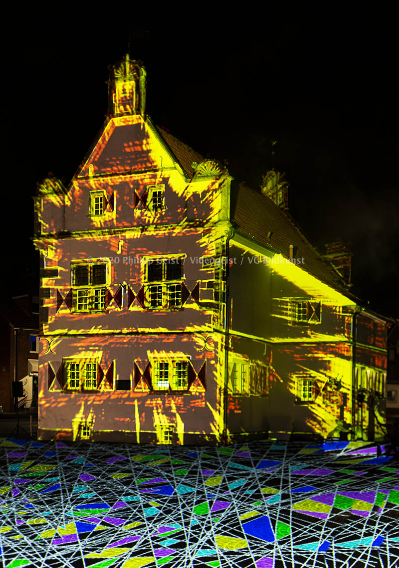 Schöppingen Rathaus "Lighting up times" 2019 (signed + Frame)