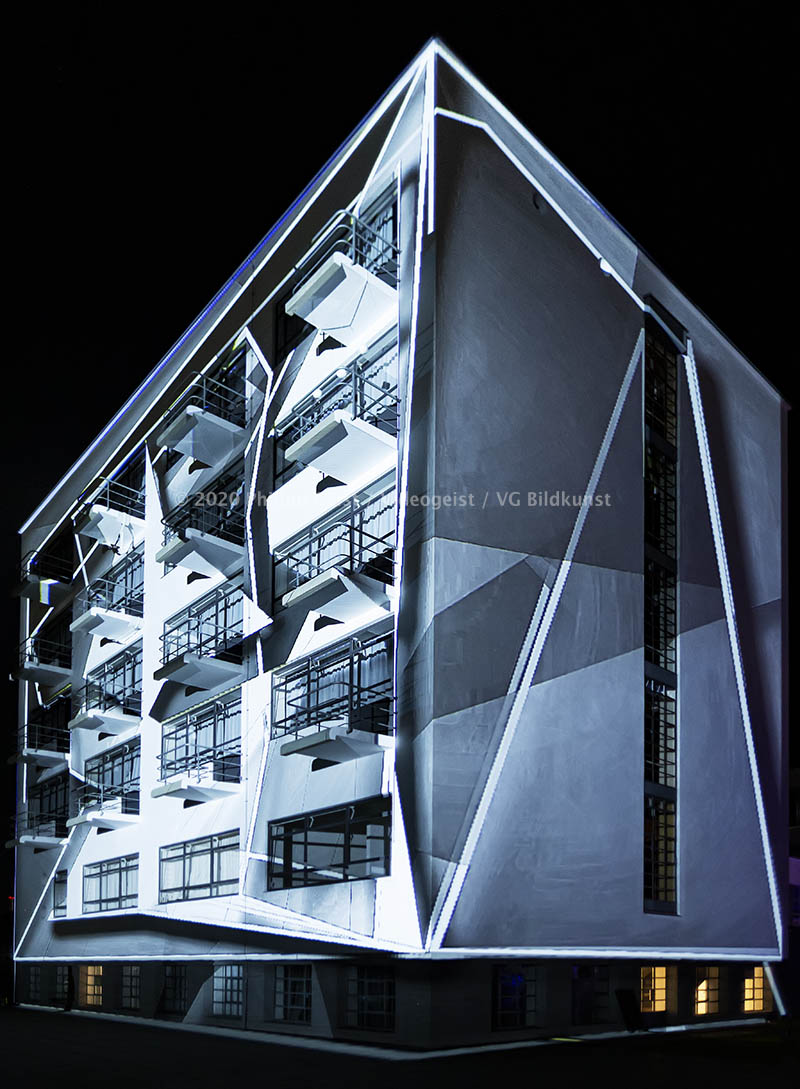 Bauhaus Dessau "Light.Facade.Human" 100 Year Anniversary 2019 (signed + Frame)