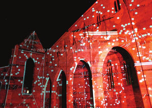 Postcard Erfurt 2012 / Barfüßerkirche Erfurt Lighting Up Times