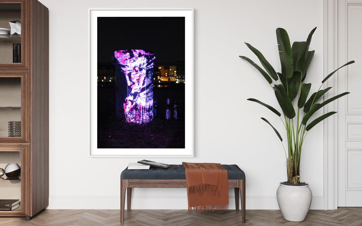 Berlin Hidden Places Garbage can/ Mülleimer 2020  (signed + Frame)