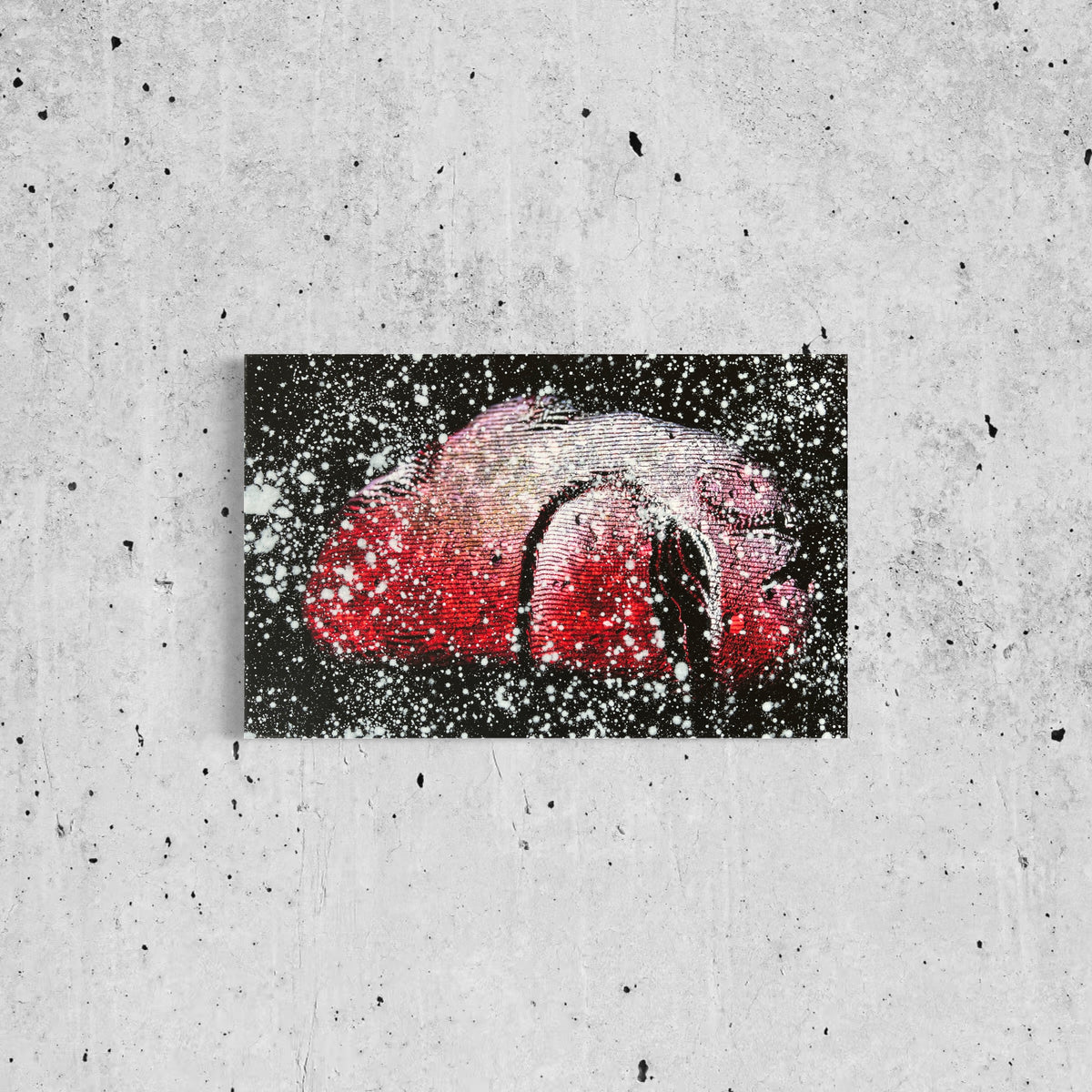 Overpainting on Canvas 2022 // Hidden Places // Stone / Stein 2021