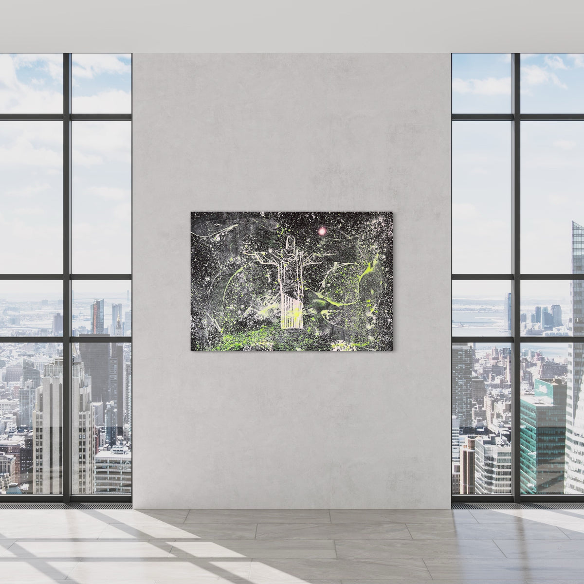 Overpainting on Canvas 2022 // Rio de Janeiro Cristo Redentor 2014