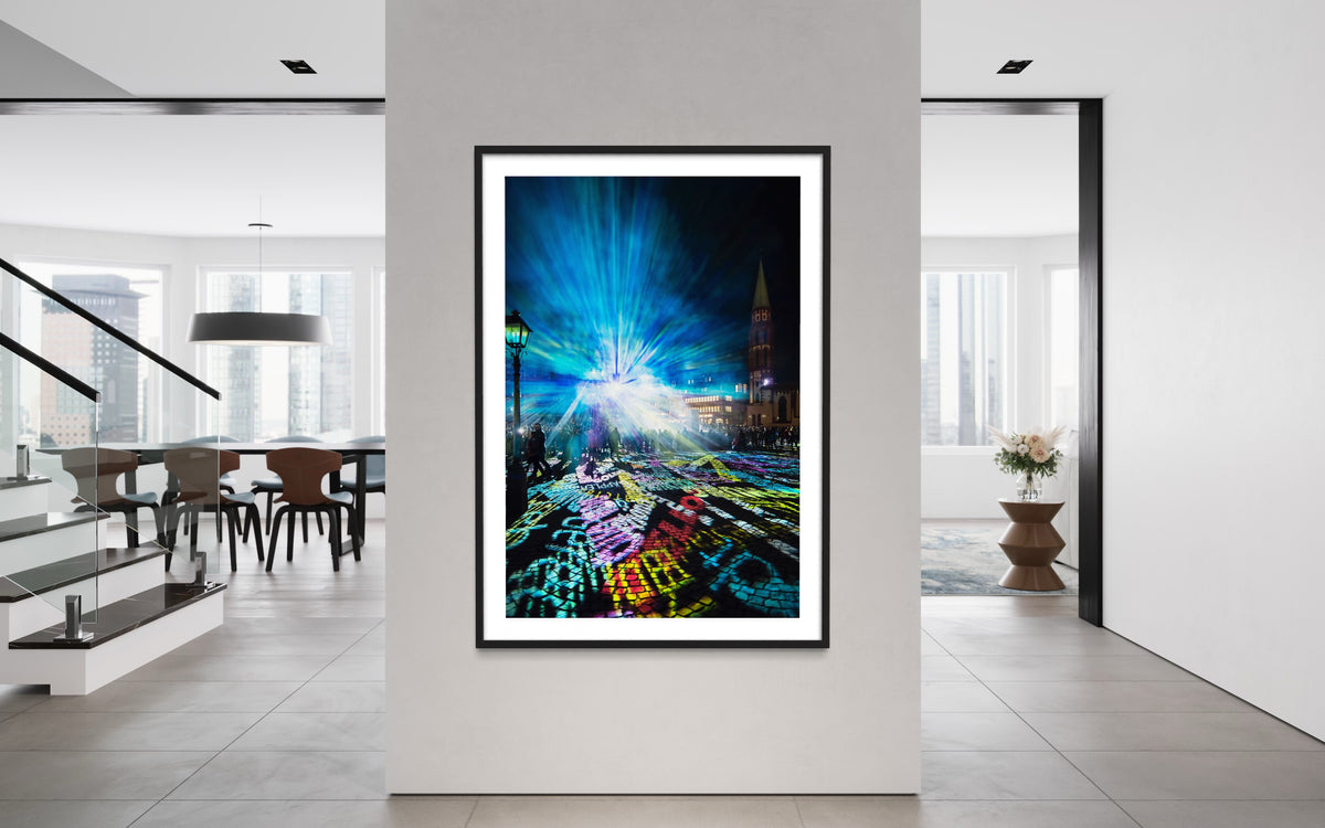 Frankfurt Luminale 2018 Frankfurt Fades  (signed + Frame)