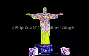 LED Light Frame / Led Leuchtrahmen Cristo Redentor/ Rio de Janeiro 2014 (signed)