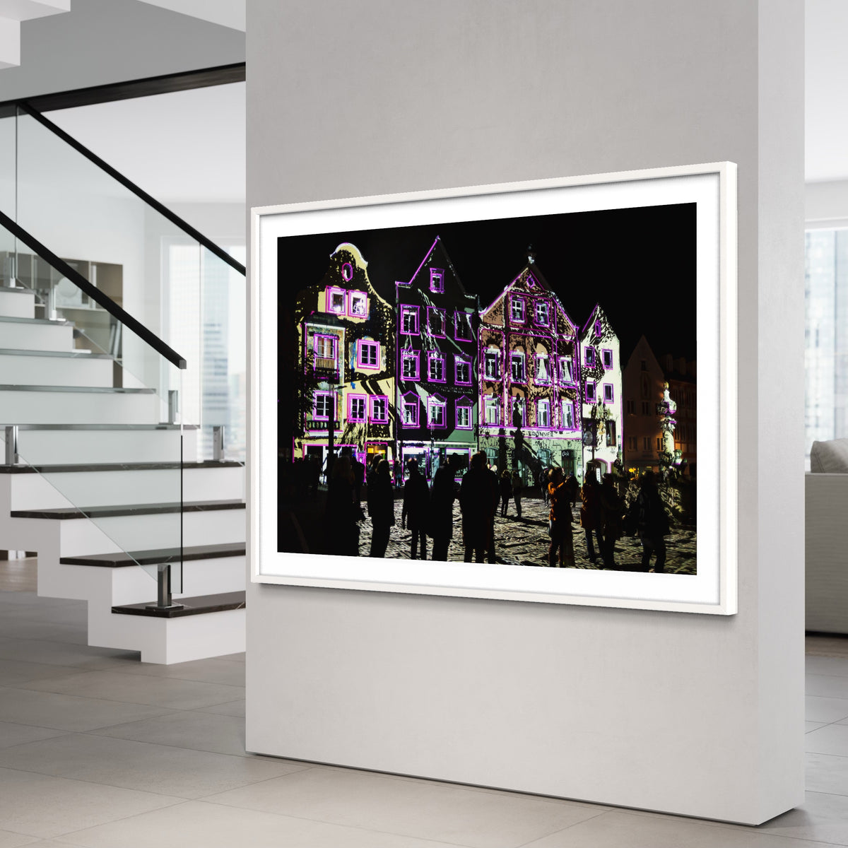 Weilheim 1. Lichtkunst Festival Weilheim Fades 2016 (signed + Frame)