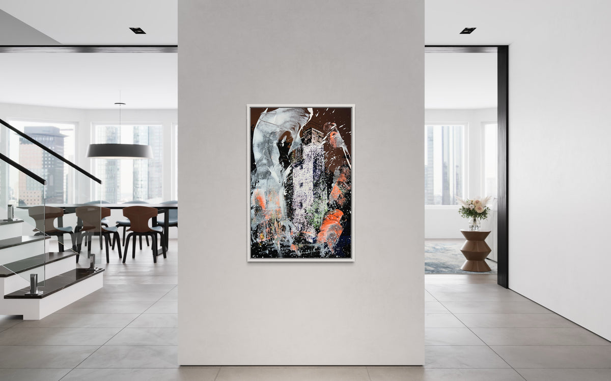 Overpainting Fine Art Print 2022 // Berlin 2020 Hidden Places Treptower Park Aussichtsturm video installation