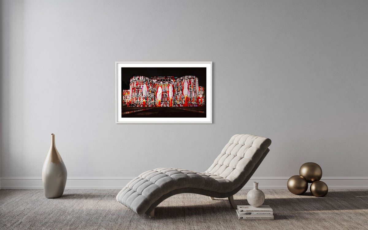 India/ Indien Shaniwarwada Fort  Diwali 2016 (signed + Frame)