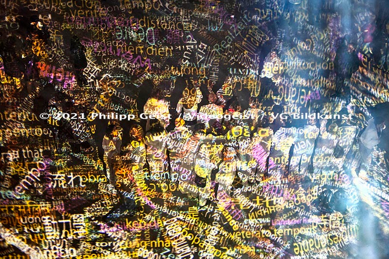 Berlin / Potsdamer / Platz Festival of Lights 2012 "Time Drifts - WORDS OF BERLIN" 10.-21 October 2012  (signed + Frame)