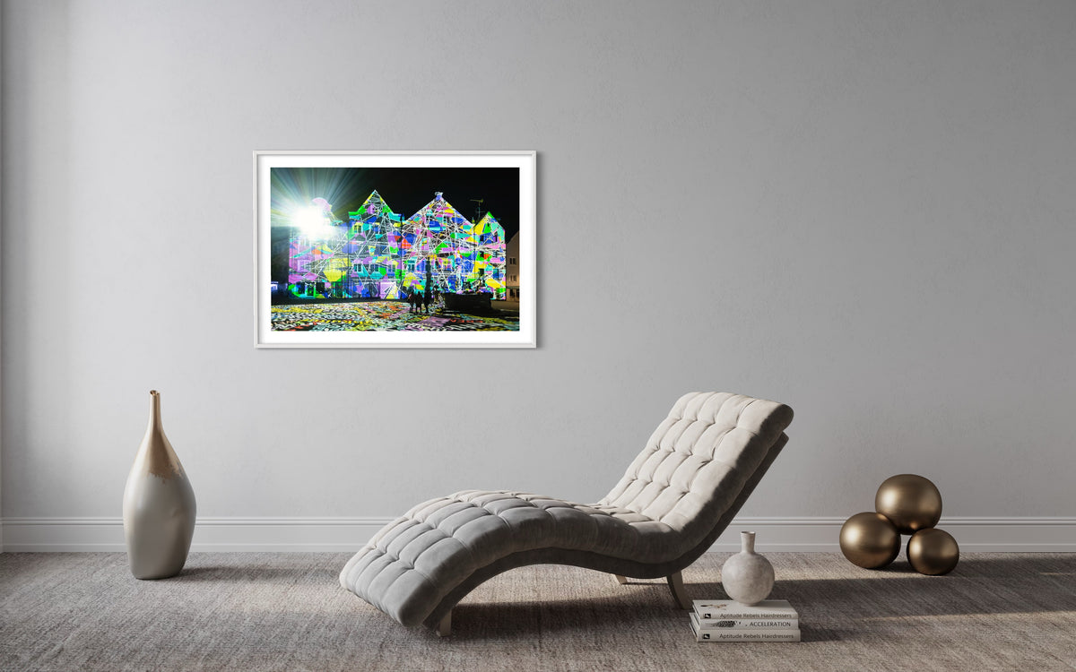 Weilheim 2. Lichtkunst Festival Weilheim Fades 2018 (signed + Frame)