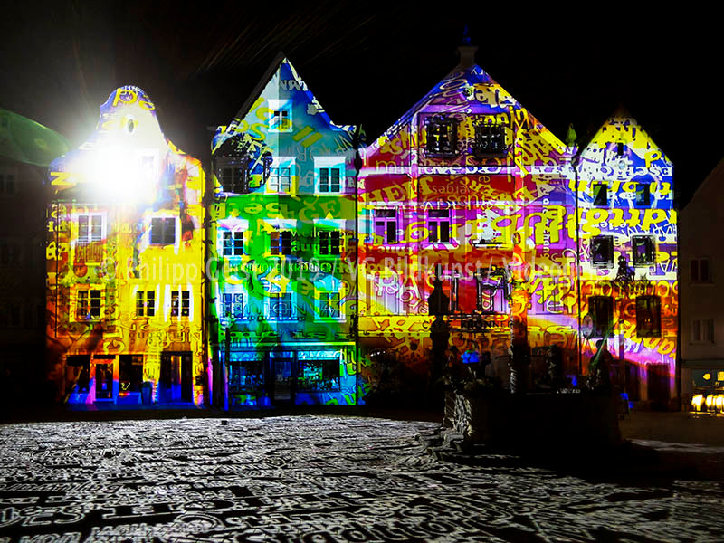 Weilheim 1.Lichtkunst Festival Weilheim Fades 2016 (signed + Frame)