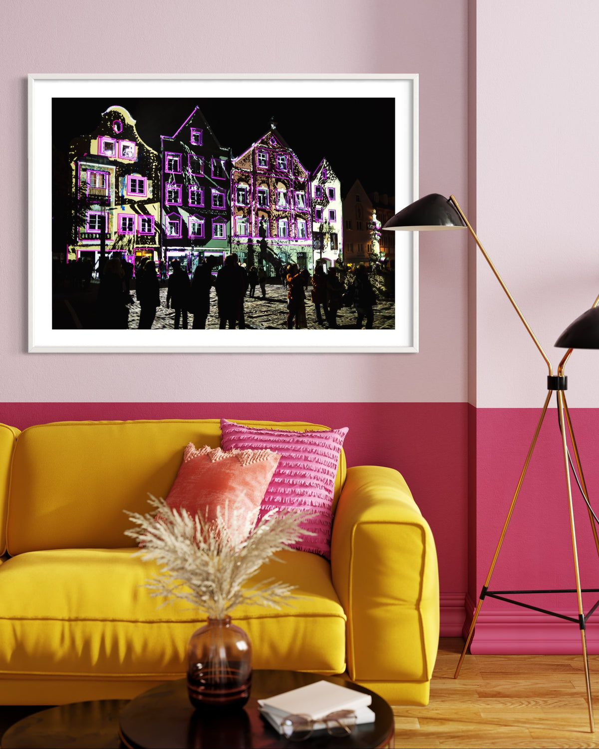 Weilheim 1. Lichtkunst Festival Weilheim Fades 2016 (signed + Frame)