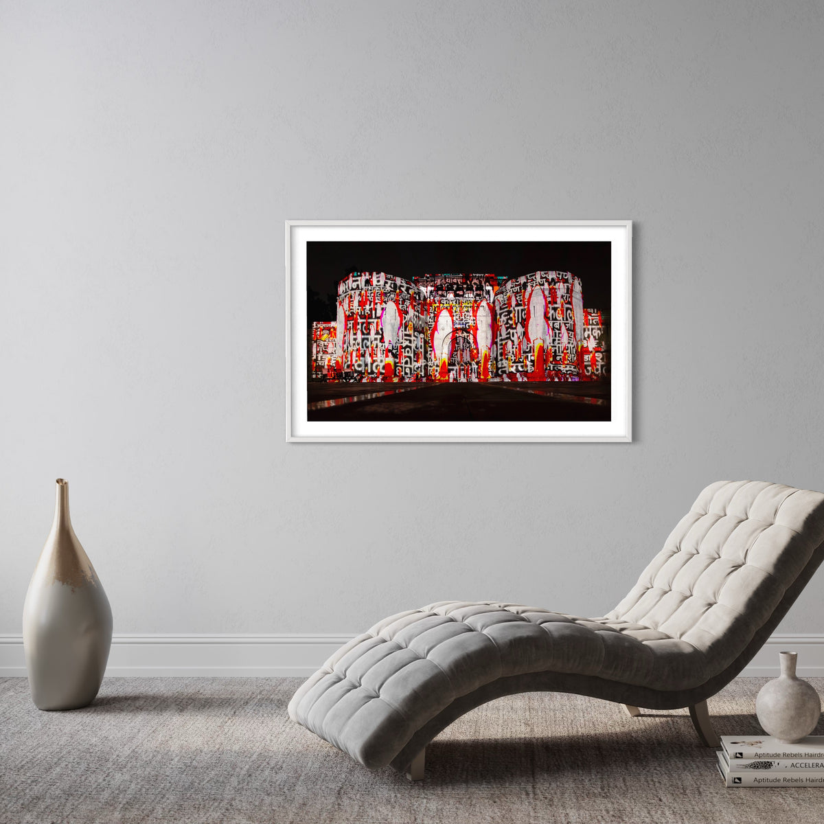India/ Indien Shaniwarwada Fort  Diwali 2016 (signed + Frame)