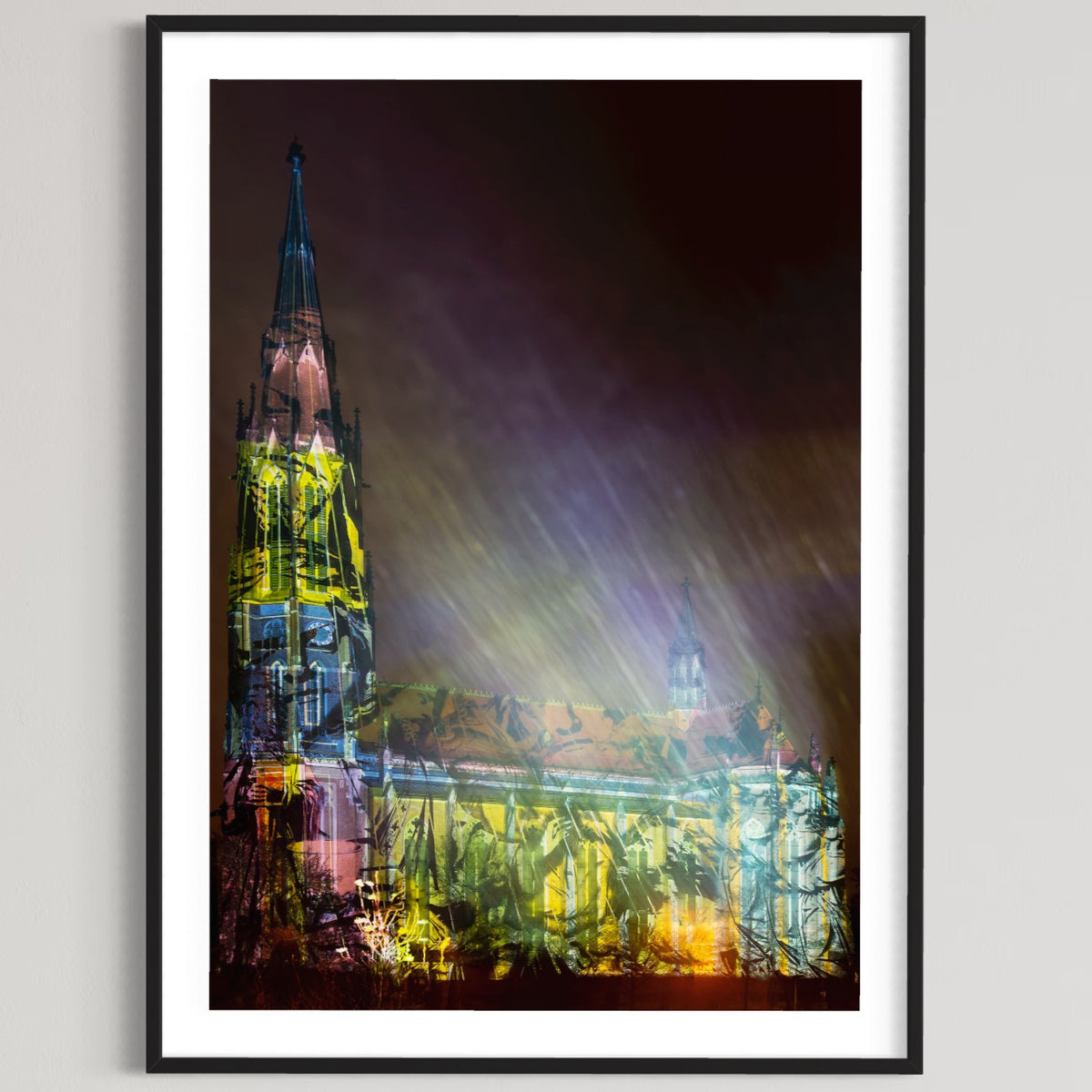 München/ Munich Hl.Kreuz-Kirche Giesing 2015 (signed + Frame)