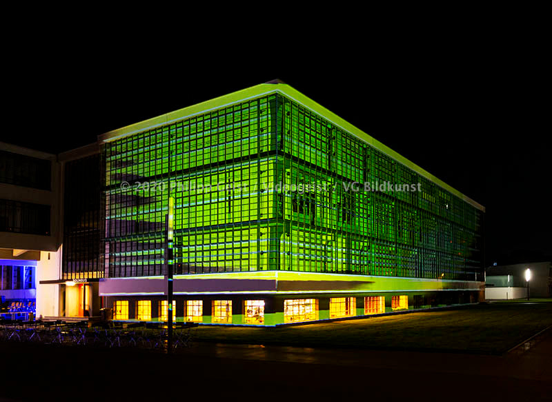 Bauhaus Dessau "Light.Facade.Human" 100 Year Anniversary 2019 (signed + Frame)