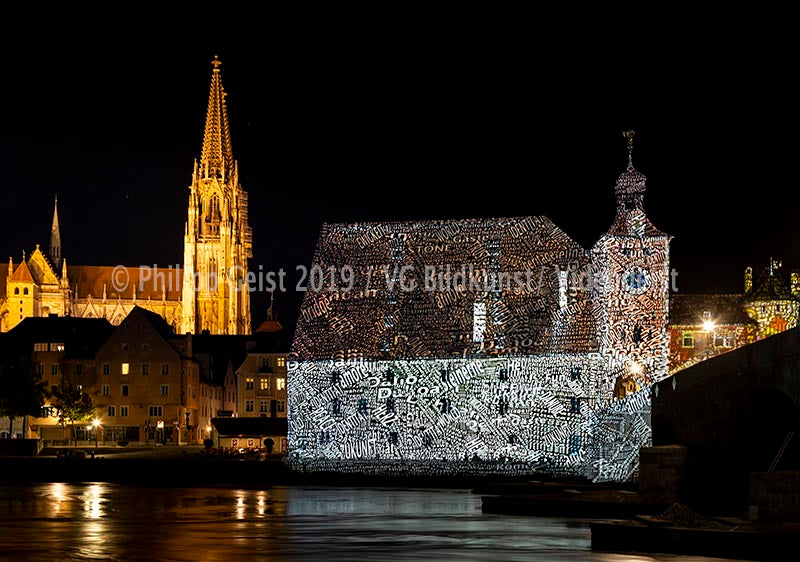 Regensburg Steinerne Brücke 2018 (signed + Frame)