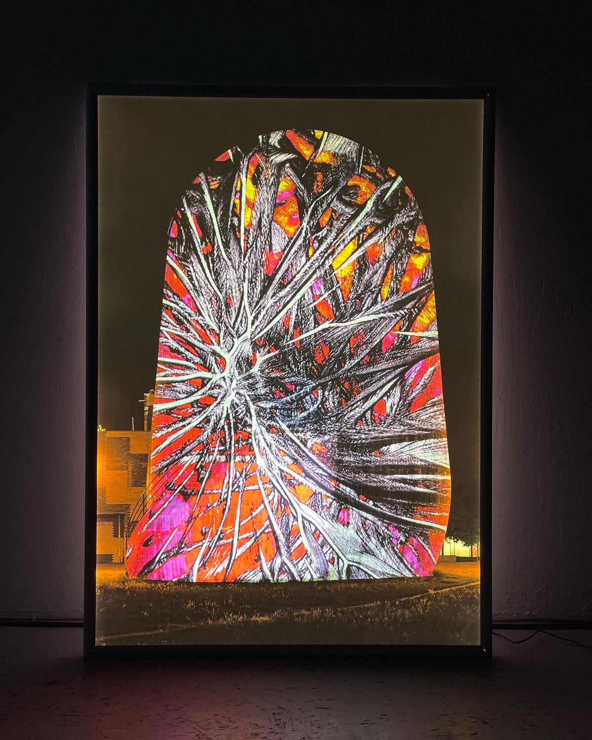 LED Light Frame / Led Leuchtrahmen - Hidden Places Trudelturm 2020 (signed)
