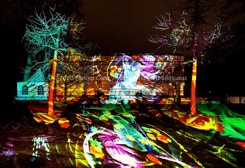 Frankfurt Bethmannpark Luminale 2020 Ariadnes Night (signed + Frame)