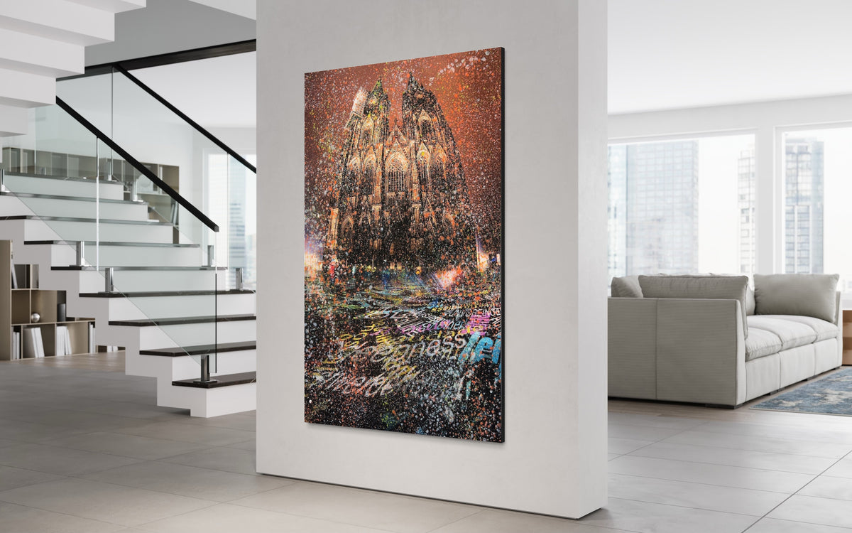 Overpainting on Canvas 2022 // Time Drifts Cologne 2016/2017 video installation