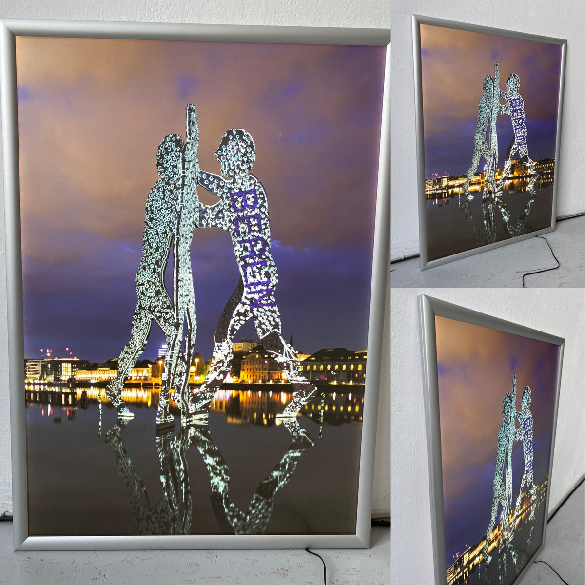 LED Light Frame / Led Leuchtrahmen - Hidden Places Berlin Molecule Man 2020 (signed)