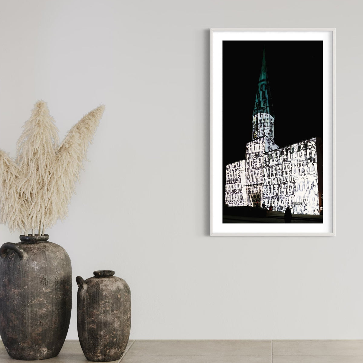 Weilheim Ev. Apostelkirche 500 - Kirche im Licht/ Church in the light 2017 (signed + Frame)