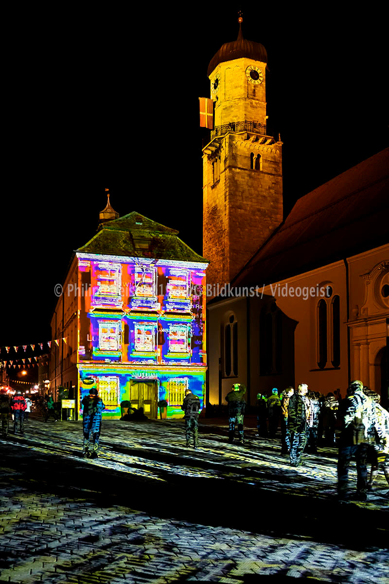 Weilheim 1.Lichtkunst Festival Weilheim drifts 2016 (signed + Frame)