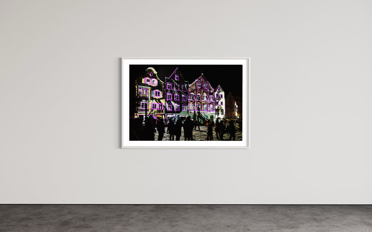 Weilheim 1. Lichtkunst Festival Weilheim Fades 2016 (signed + Frame)
