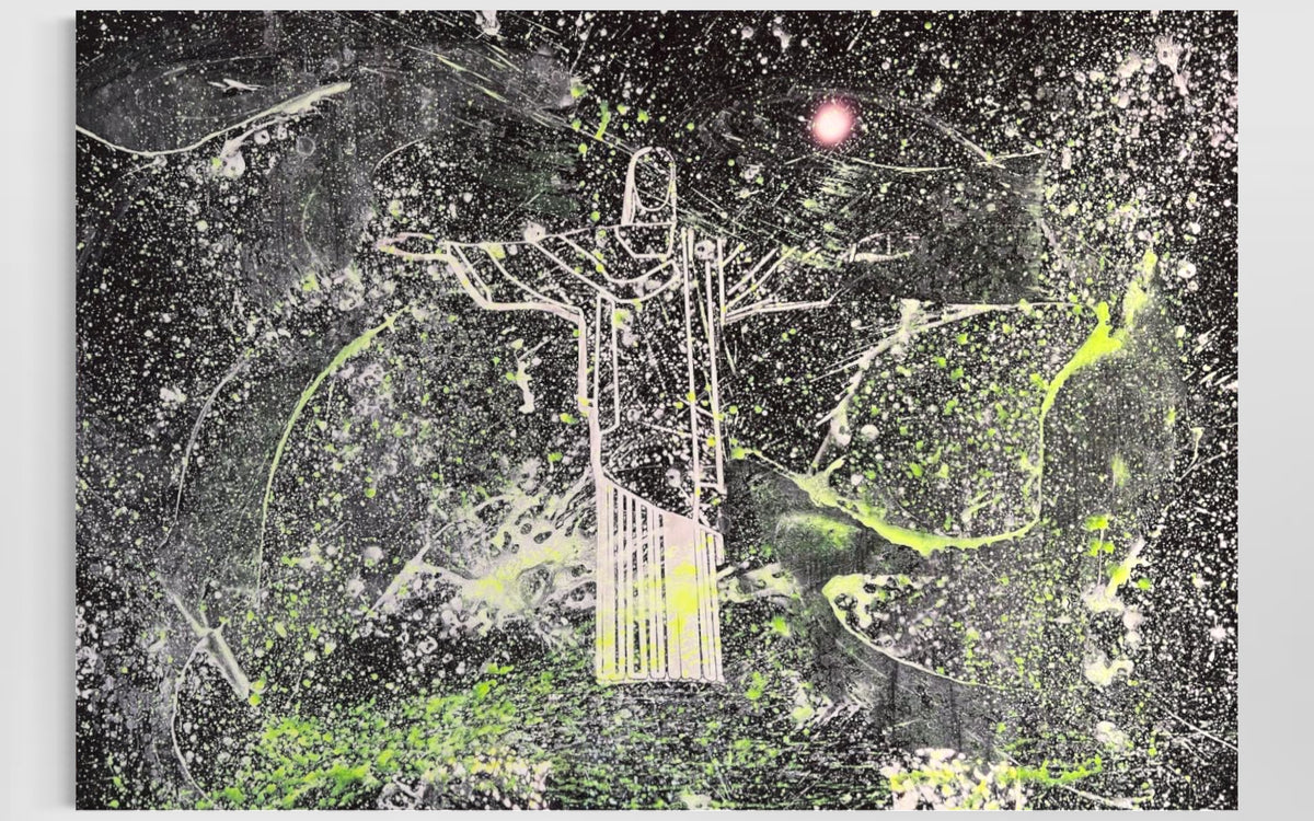 Overpainting on Canvas 2022 // Rio de Janeiro Cristo Redentor 2014