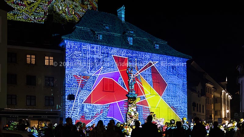 Feldkirch Lichtstadt Alte Dogana & Schattenburg „Feldkirch Fades“ 2018 (signed + Frame)