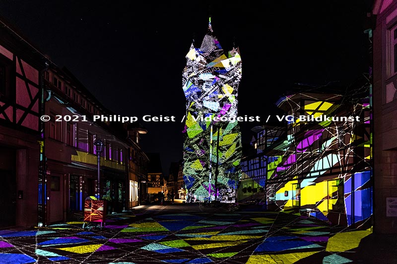 Herzogenaurach Fehnturm „Glücksachen“ 2021 (signed + Frame)