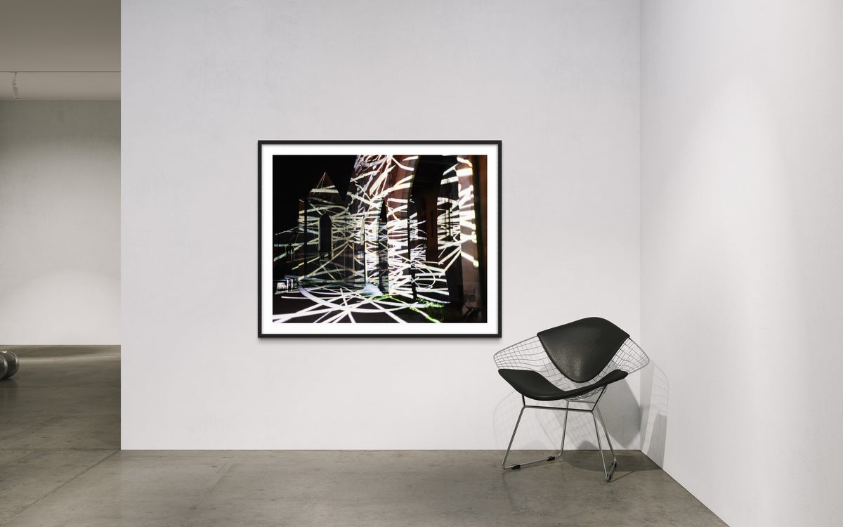 Erfurt Lighting up times - Barfüsserkirche Runie 2012 (signed + Frame)
