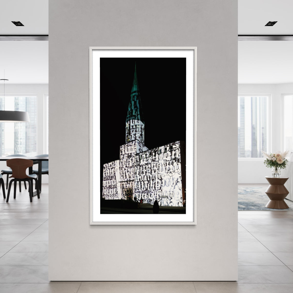 Weilheim Ev. Apostelkirche 500 - Kirche im Licht/ Church in the light 2017 (signed + Frame)