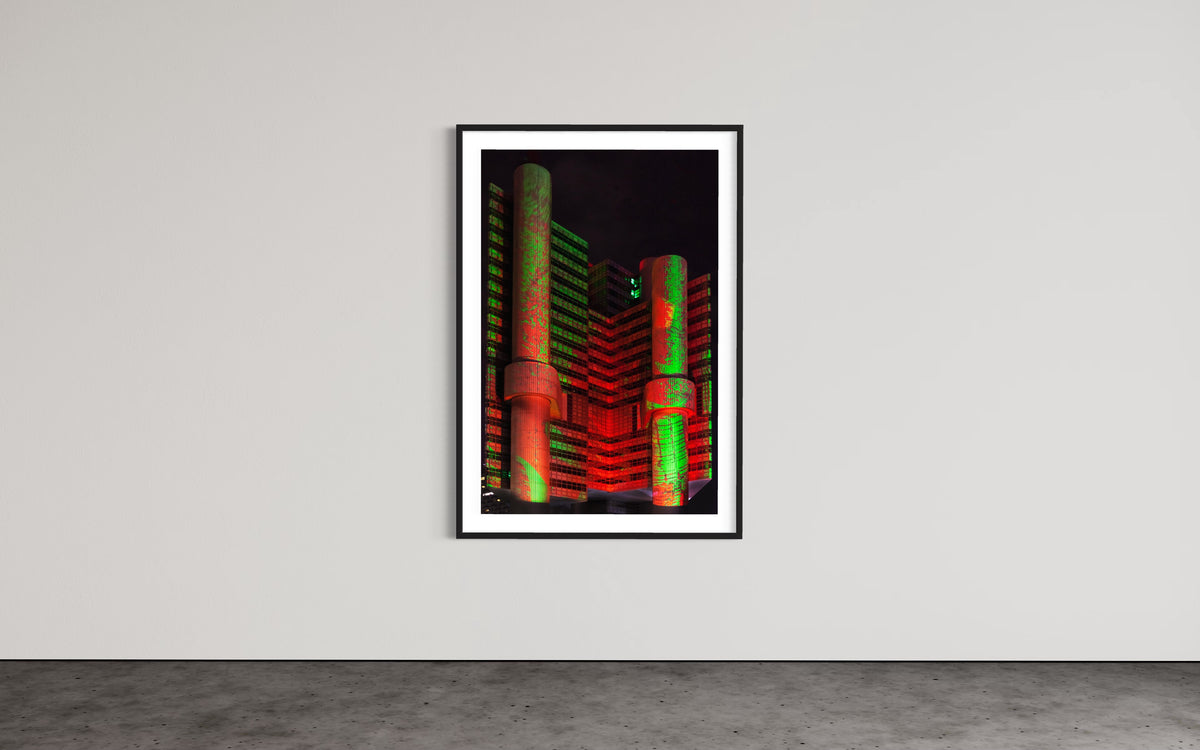 Munich/ München GREEN BUILDING 2015 HVB Tower 2015 (signed + Frame)
