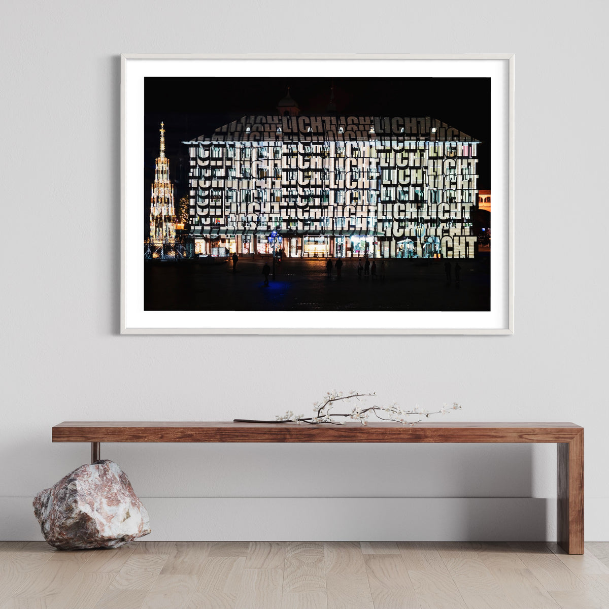 Nürnberg/ Nuremberg Rathaus „Into the Blue“ Blaue Nacht 2017 (signed + Frame)
