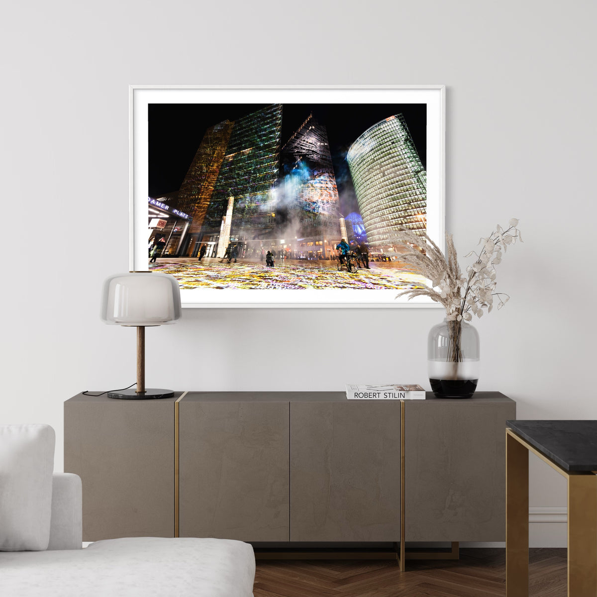 Berlin / Potsdamer / Platz Festival of Lights 2012 "Time Drifts - WORDS OF BERLIN" 10.-21 October 2012  (signed + Frame)