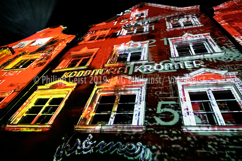 Weilheim 1.Lichtkunst Festival Weilheim drifts 2016 (signed + Frame)