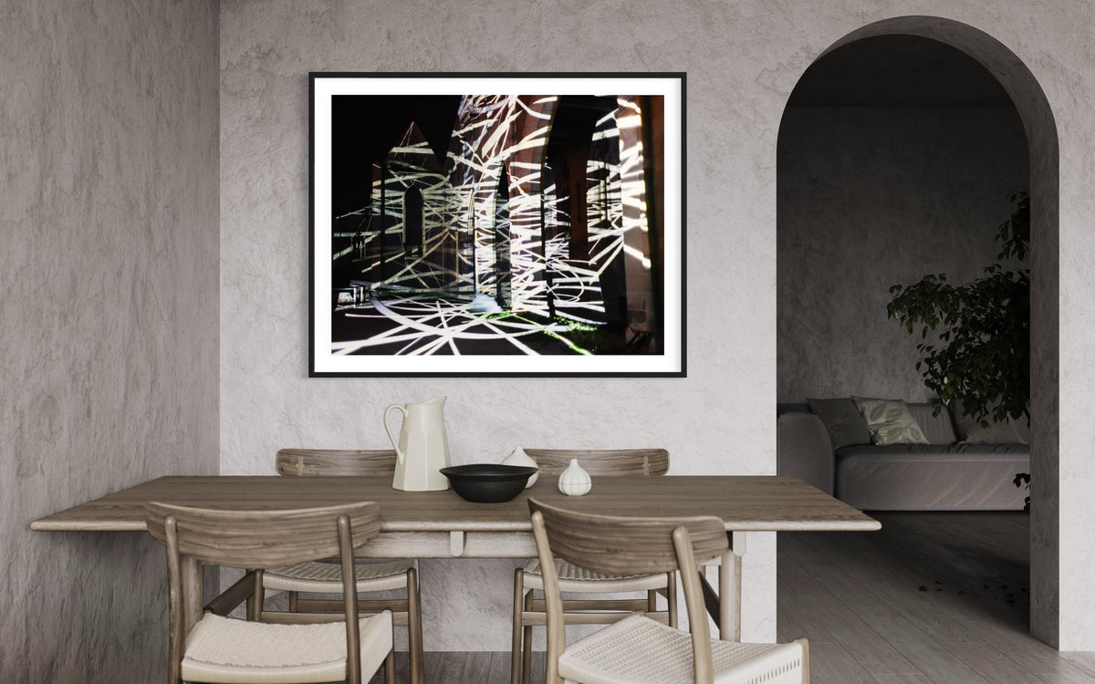 Erfurt Lighting up times - Barfüsserkirche Runie 2012 (signed + Frame)