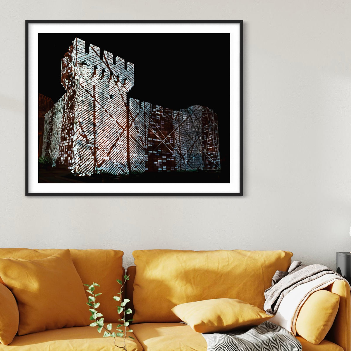 Trogir Fortress Kamerlengo Lighting up times 2017 (signed + Frame)